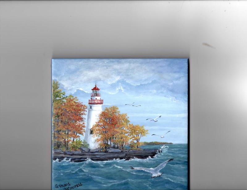 Marblehead Lighthouse Autumn scene